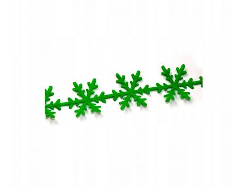 Tasiemka zielona w śnieżynki cp 100259/s