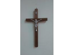 Krzyż wiszący drewno metal tanio gratis