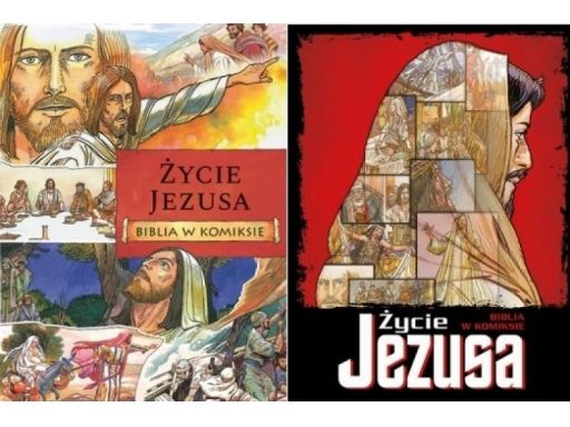 Życie jezusa biblia w komiksie dzieci i młodzieży