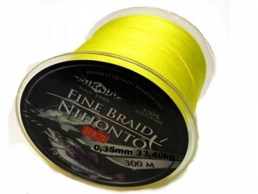 Plecionka mikado nihonto fine braid żółta 300m 035