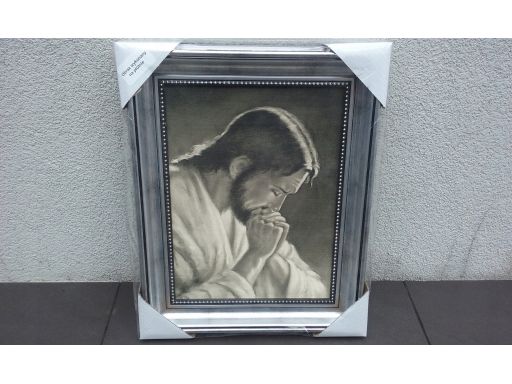 Obraz jezus modlący płótno grawer gratis