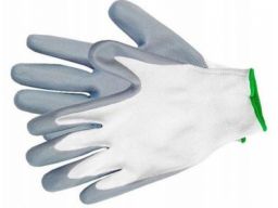 Rękawice robocze ochronne nitrylowe rnit grey 7/s