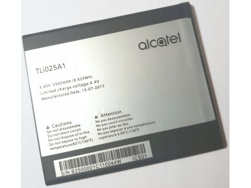 Oryginał bateria alcatel pixi 4 6 tli025a1/dc