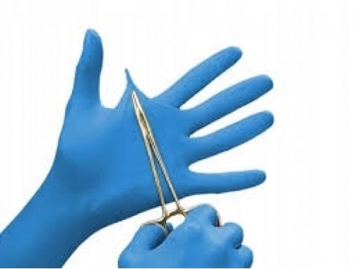 Rękawice nitrylowe jednorazowe blue r s/100 sztuk