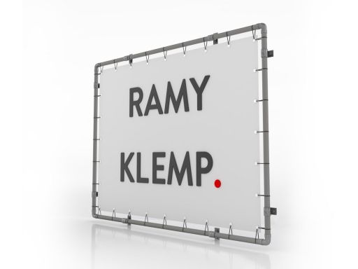 Rama banerowa klemp - 400x300 cm +baner +napinacze
