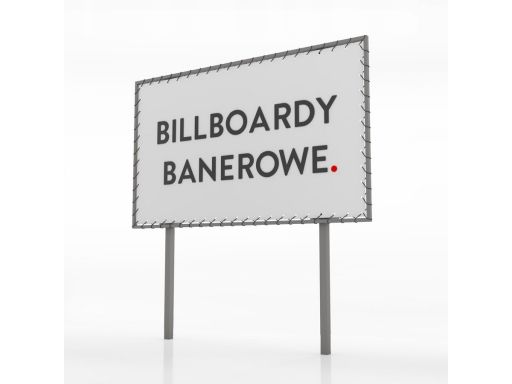 Billboard banerowy - 500x250 cm jednostronny