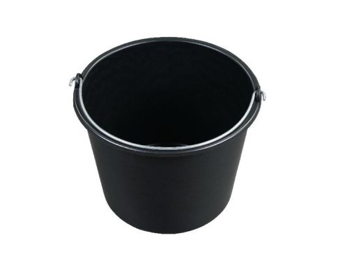 Wiadro budowlane czarne 12 l