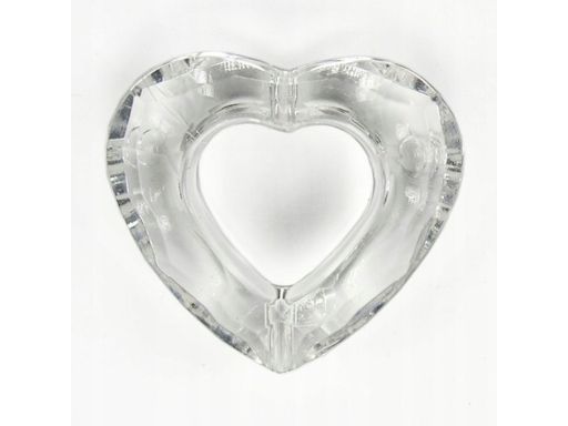 Korale akrylowe 30-34 mm serce (2szt)