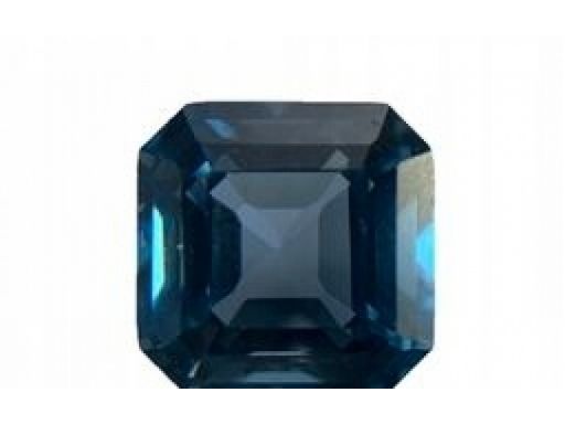 Topaz niebieski ośmiokąt asscher 5x5 mm