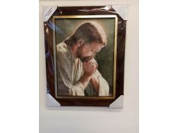 Obraz jezus modlący płótno grawer gratis