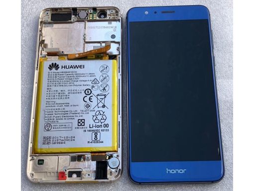 100% oryginał lcd+ramka+bateria honor 8