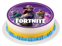 Bardzo gruby opłatek na tort fortnite duży 20 cm