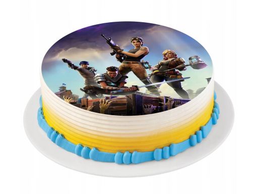 Bardzo gruby opłatek na tort gra fortnite 20 cm