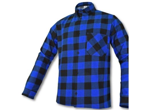 Koszula robocza flanelowa bawełna modar blue 40