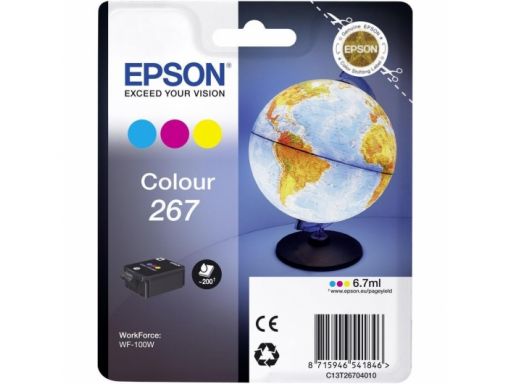 Tusz kolor epson 267 workforce wf-100w t2670