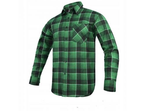 Koszula robocza flanelowa bawełna modar green 43