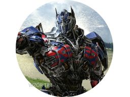 B.gruby opłatek na tort transformers optimus prime