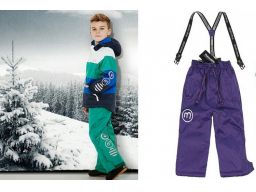 Spodnie zimowe / narciarskie rozmiar 140 fioletowe
