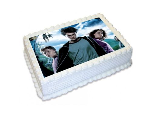 Bardzo gruby opłatek na tort harry potter duży a4