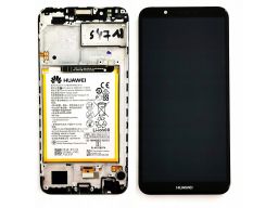 100% oryginał lcd+ramka+bat huawei y7 2018