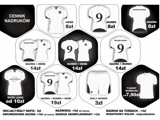 10x ortalion nike park + nadruk