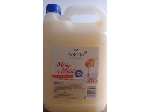 Mydlo w plynie mleko+miod 5 litrów %tanio% safina