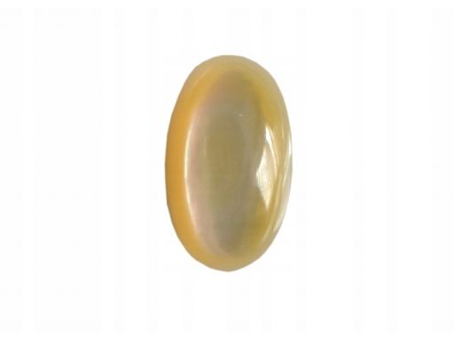 Masa perłowa żółta kabochon owal 14,3x8,7
