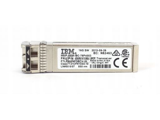 Ibm 16gb sw sfp+ fc 850nm opti transceiver 00ry190