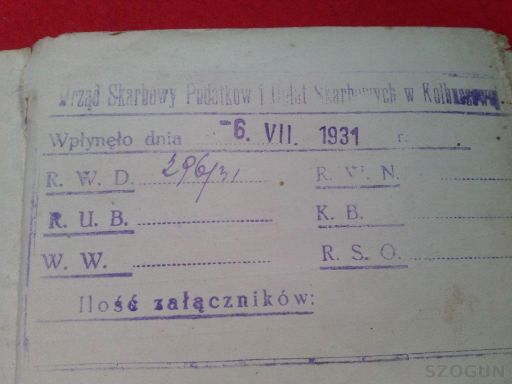 Kontrakt kupna i sprzedaży - kolbuszowa 1931 rok