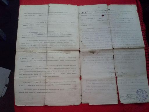 Kontrakt kupna i sprzedaży - kolbuszowa 1931 rok