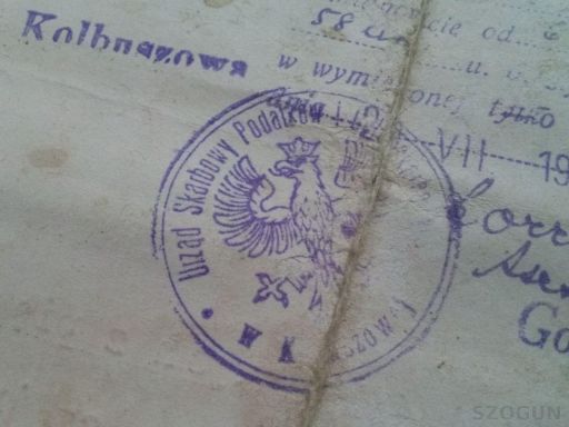 Kontrakt kupna i sprzedaży - kolbuszowa 1931 rok