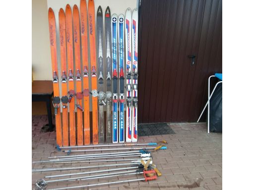 Narty +kijki - 6 par -rossignol +gtx 444 +polsport