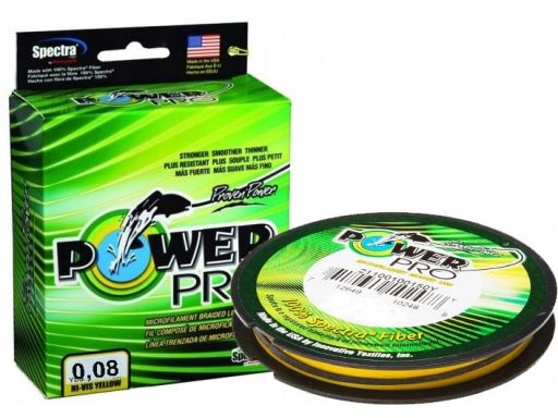 Plecionka power pro usa żółta 135m / 0,08mm / 4kg