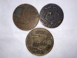Medale z prl - kielce - tarnów - 3 sztuki