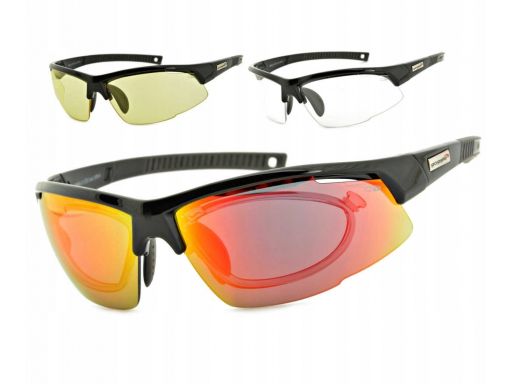 Okulary sportowe korekcyjne e865-2r - 3 soczewki