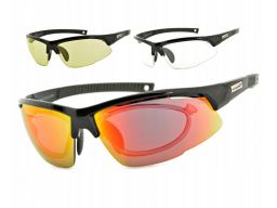 Okulary sportowe korekcyjne e865-2r - 3 soczewki
