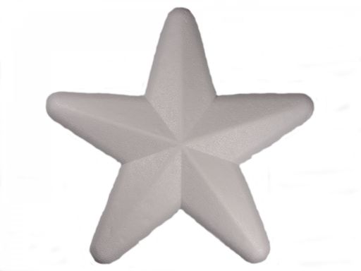 Gwiazda ze styropianu 20 cm do ozdoby decoupage