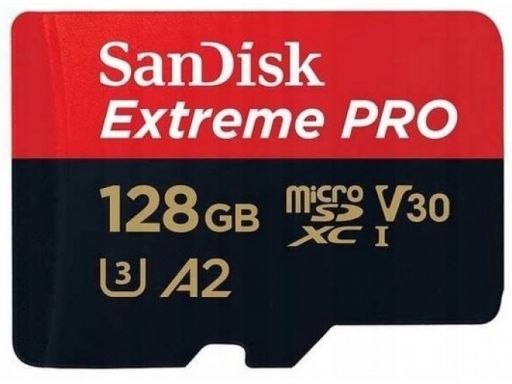 Karta sandisk extreme pro microsdxc 128gb 170mb a2