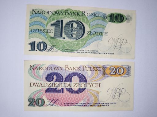 Banknoty z prl - 10, 20, 50, 100 zł - bez obiegu