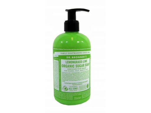 Mydło organiczne 4w1 limonka dr.bronner's 355ml