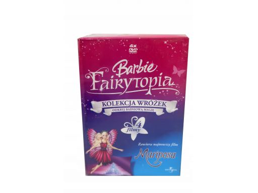 Barbie fairytopia mariposa magia tęczy 4xdvd