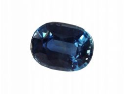 Szafir blue naturalny owal 5,6x4,6 1,43 ct vs para