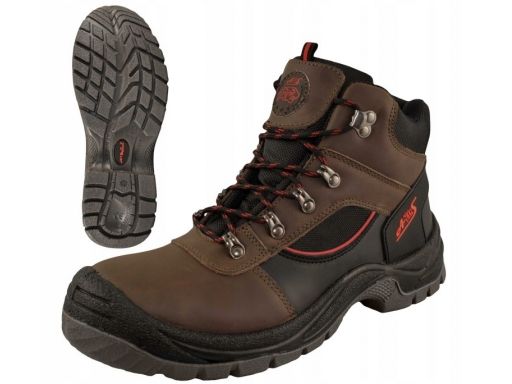 Buty trzewiki robocze z podnoskiem s3 btnred 44