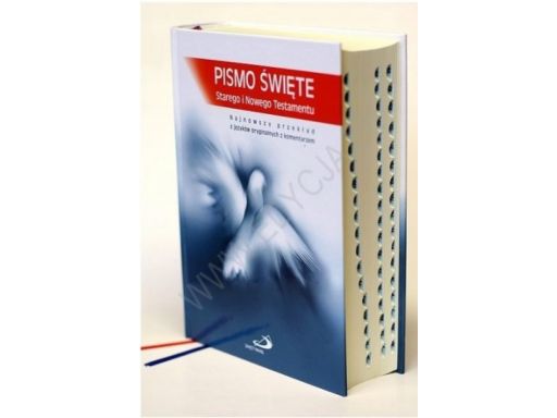 Pismo święte st i nt biblia oprawa czarna + suwak