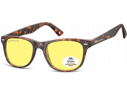 Okulary rozjaśniające polaryzacyjne nerdy żółte