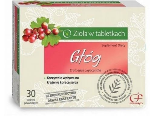 Colfarm głóg 30 tabletek wspiera krążenie i serce