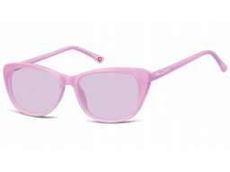 Okulary przeciwsłoneczne kocie oko damskie liliowe