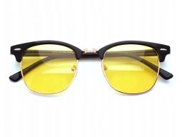 Okulary rozjaśniające dla kierowców półramki żółte