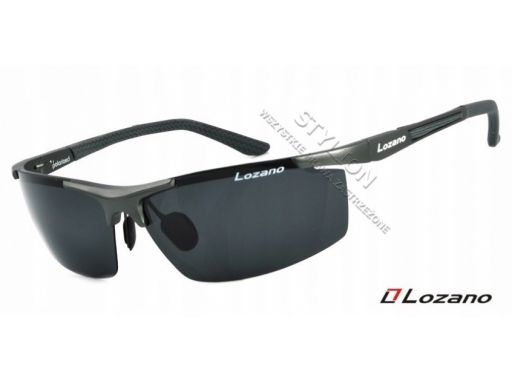 Męskie okulary lozano lz-304b polaryzacyjne lustro
