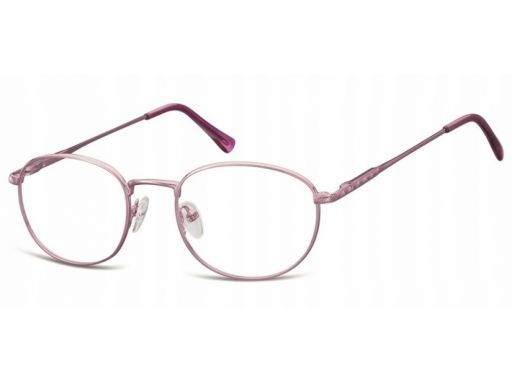Oprawki lenonki damskie korekcyjne fiolet okulary